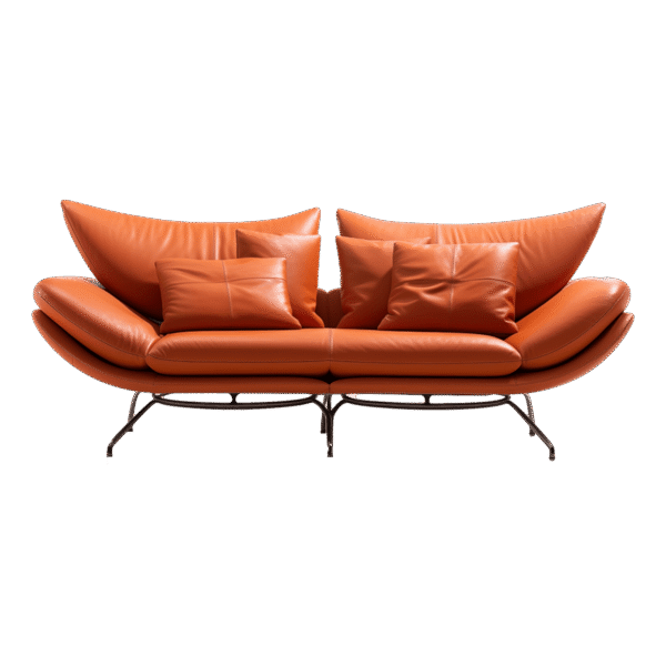 Tony Spark Contemporary Sofa - Leather, 300 x 120 cm