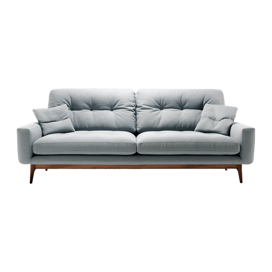 Mid Century Leather Sofa - Image 5