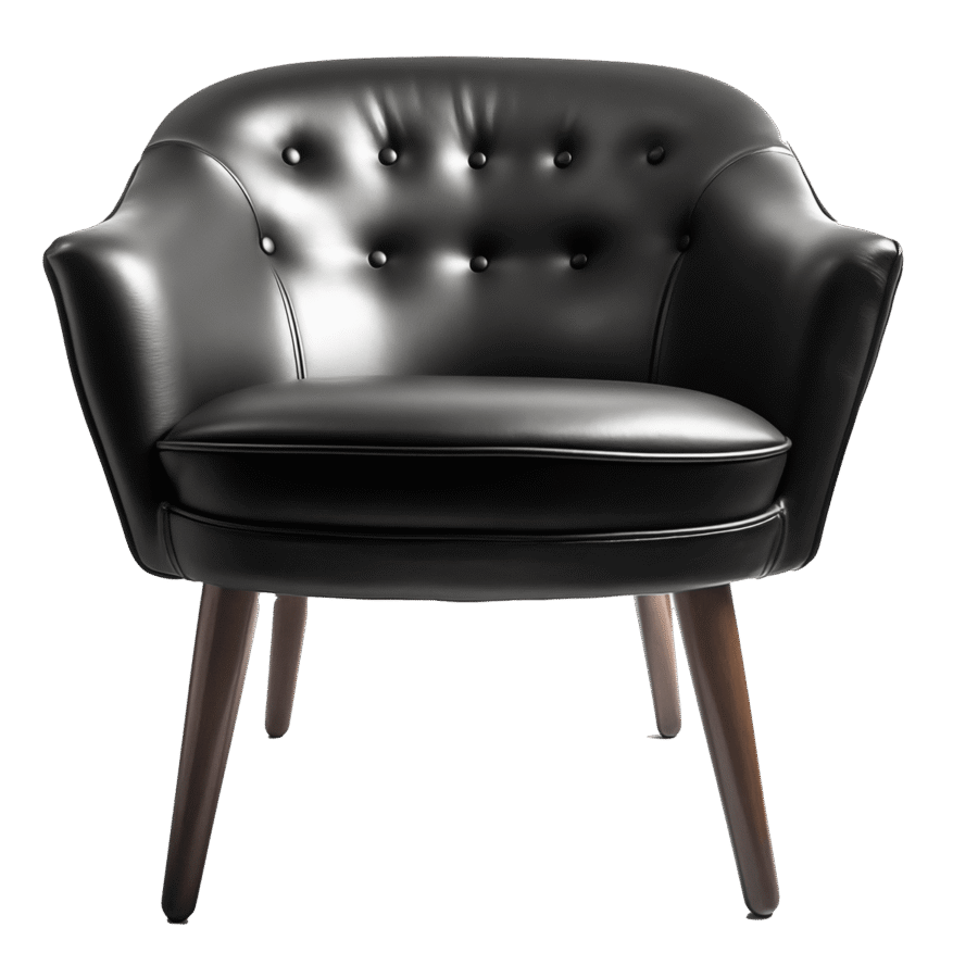 Cozy Leather Swivel Chair - Image 2