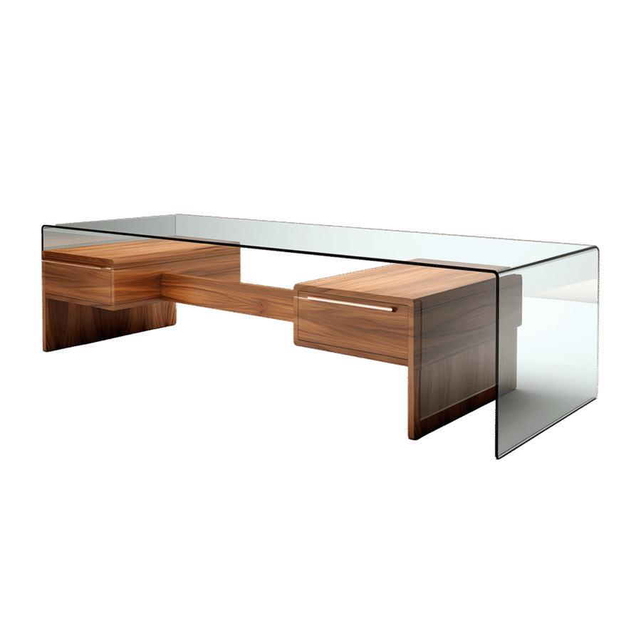Creative Glass Coffee Table - Image 2